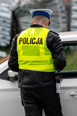 Policja- kontrola drogowa. © Tomasz Warszewski
