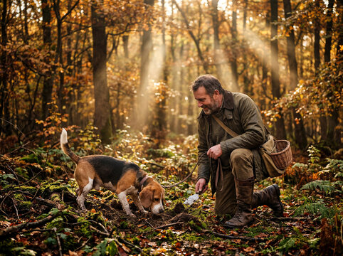 Young Man Exercising Dog