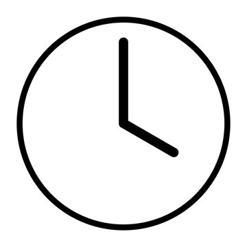 Flat clock icon for graphic design, logo, web site, social media, mobile app, illustration ; o'clock 04.00	
