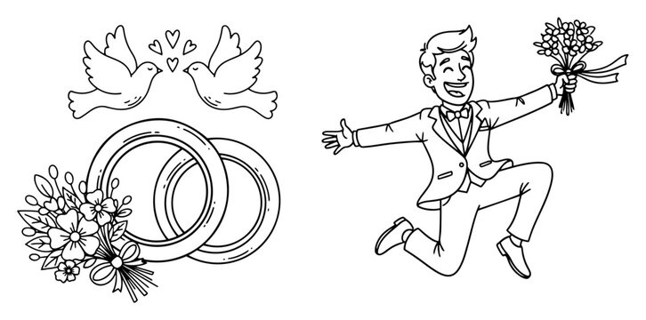 Cartoon Wedding Anniversary Images – Browse 106,263 Stock Photos ...