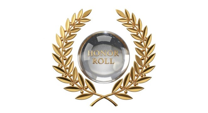 Honor Roll Award with Laurel Wreath