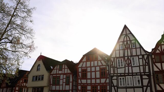 the historic german city of limburg 4k video