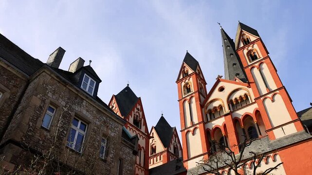 the dom church of limburg germany 4k video