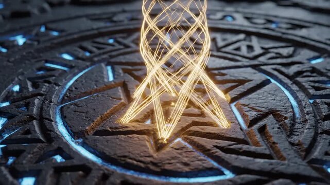 Mystical Ritual Unveiled - A Mesmerizing Display of Ancient Magic.