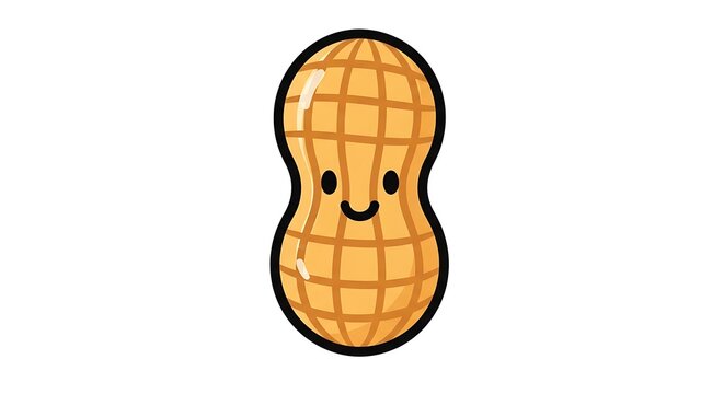 Cartoon wooden shoes with smiling face, isolated on white background, wood texture decoration