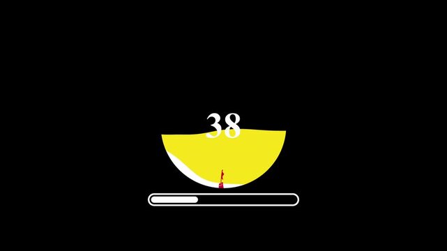 Brunei Darussalam Flag Loading Animation &ndash; Modern UI Loading Screen Loop