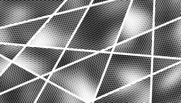 Black and white abstract geometric pattern for sporty background and jersey design. Editable graphic resource. Vector Format Illustration. EPS10 