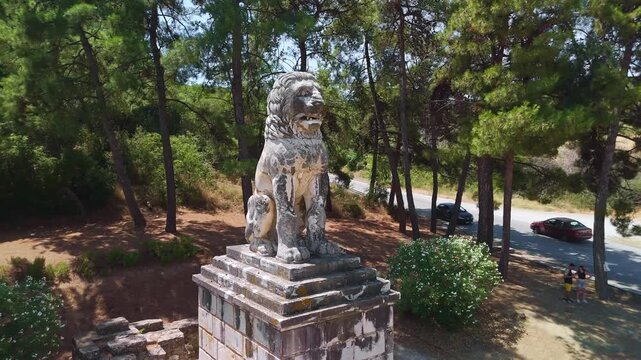 Lion of Amphipolis Monument, Serres, Greece