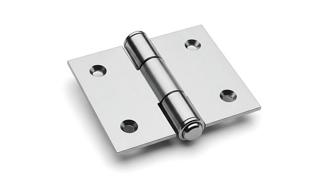 Hinge closing door in metal frame Metal hinge for doors providing smooth movement in home improvement projects