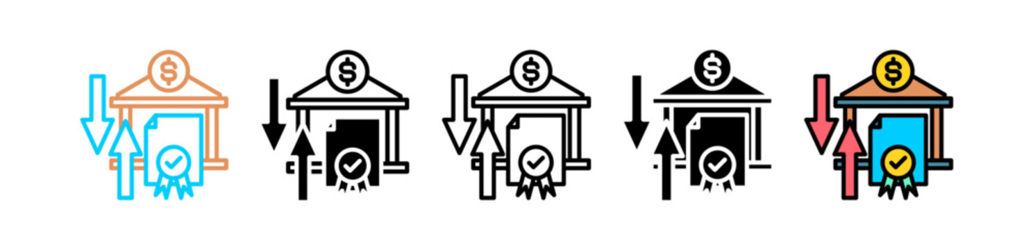 Fiscal Policy multyple icon
