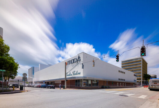 Macys Miami Beach Lincoln Road. Long exposure photography