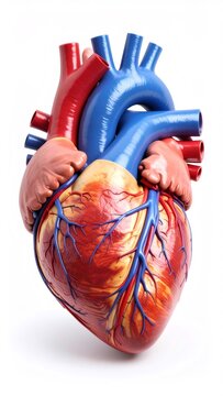 Human heart hypertrophic cardiomyopathy condition with thickened muscular walls