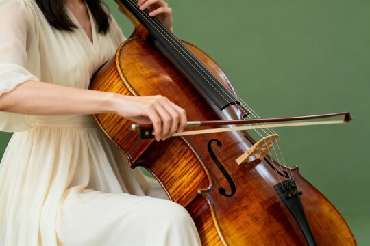 Woman playing cello