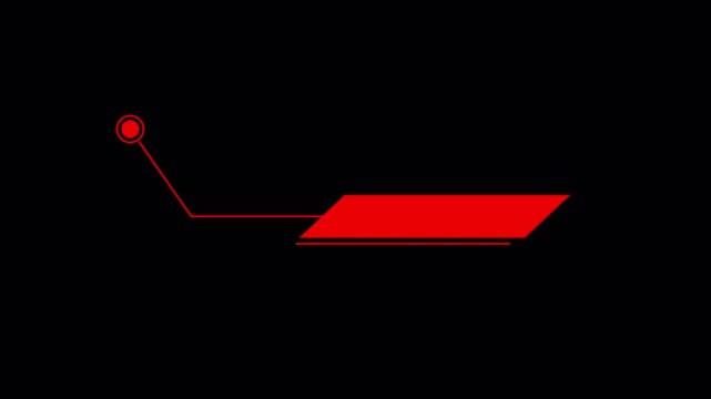  Lower third banner animation. Broadcast news lower third banner template design. Video headline title. Transparent background with alpha channel