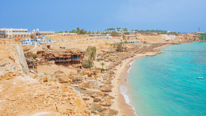 Beautiful views of the coast in Sharm El Sheikh, Egypt for background © serhii
