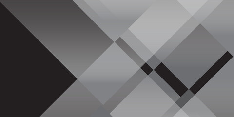Abstract Grayscale Geometric Background with Overlapping Diagonal Planes and Checkmark Element © Agungpratama