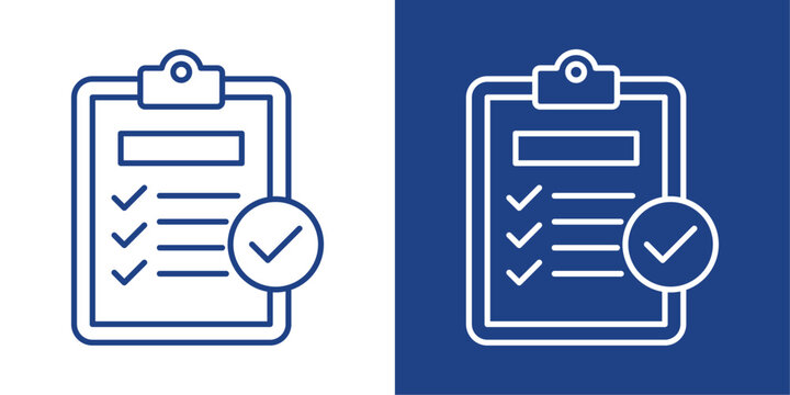 Performance Evaluation Blue And White Icon Style Collection