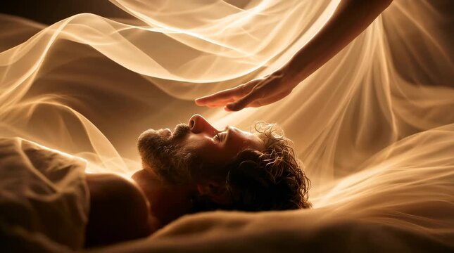 Miraculous creation of first woman from glowing light