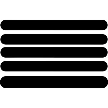 Black horizontal lines, vector stripes, parallel bars, graphic elements