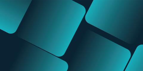 Dark abstract background with dark blue green turquoise background with abstract shape, dynamic and sport banner concept. vector illustrator © Qomariyah .