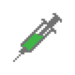 Obraz premium A green icon on a gray pixelated object resembles a gaming console controller.