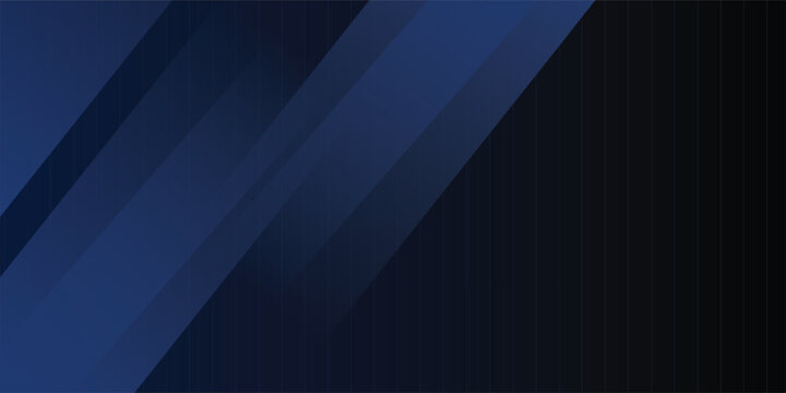 Banner background blue and black ,blue gradient.slash shape.vector.