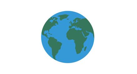 Fototapeta premium Globe Earth Planet World Map Blue.