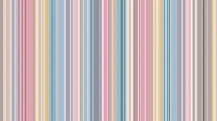 Obraz premium Delicate vertical striped pattern in muted, harmonious color tones