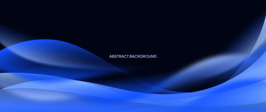 Dark blue abstract background with subtle color gradations and shaded curved lines. A neatly arranged wave-like pattern.