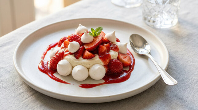 Sobremesas de Morango - Delicias de Morango - Sorvete - Doces - Cakes