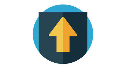 Fototapeta premium Growth Up Arrow Icon Vector Illustration