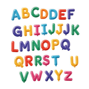Multicolored Alphabet Letters Toy Set 2.