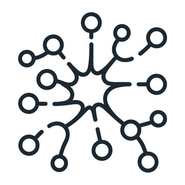 A chemical structure diagram of neopentane with its branched alkane configuration