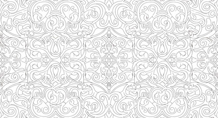 Obraz premium Intricate Gray Patterned Background Texture.