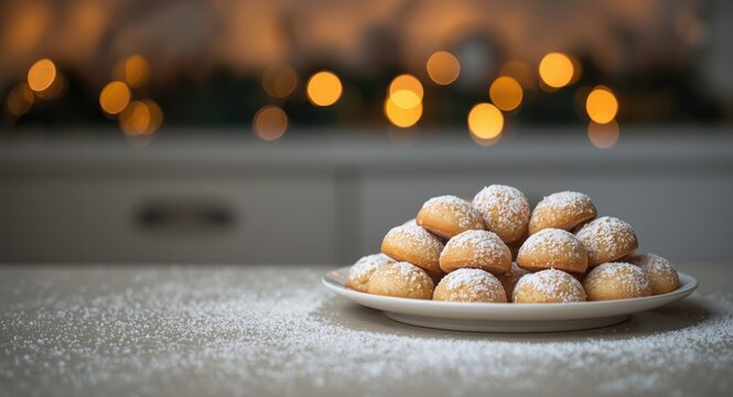 Holiday favorite Dutch pepernoten bites with a festive spirit
