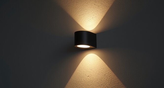 Wall mounted outdoor downlight designed with contemporary aesthetics for office buildings