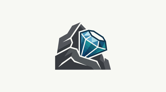 Diamond Emerging from Mountain