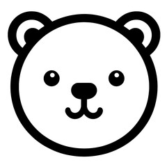 Cute koala face silhouette © Breck