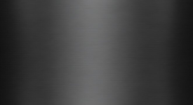 Dark metal surface texture background with horizontal grain and spotlight effect