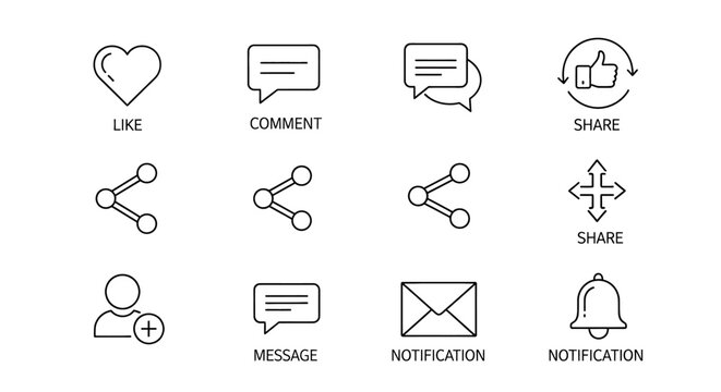 Social media icons and symbols 41.