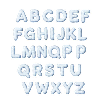 Alphabet letters in 3D format 1.