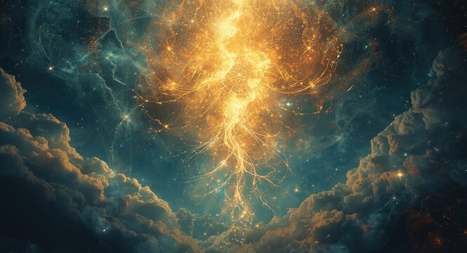 Sanctified celestial realm embodying timeless spiritual reverence