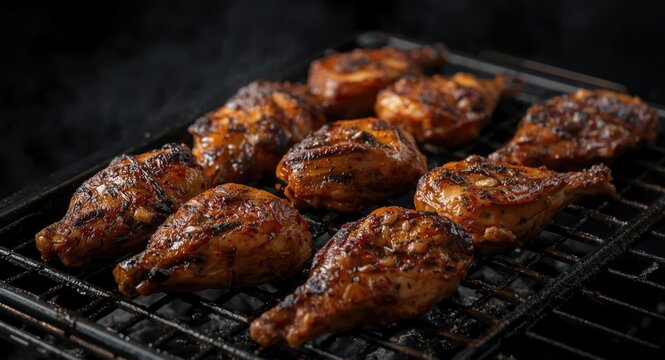 Middle Eastern recipe for charcoal grilled chicken infused with Bezar spice blend