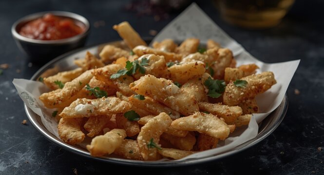 Street style Indian chaat papri combined with tangy and sweet chutney layers