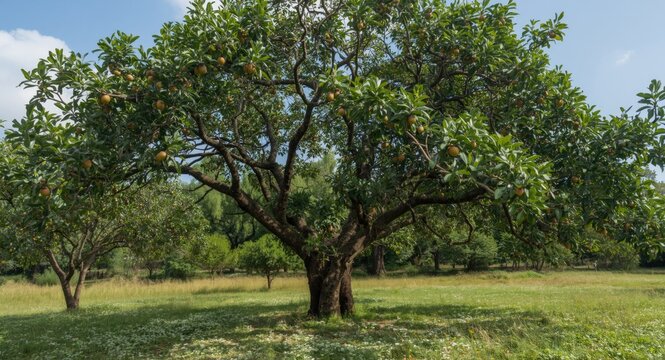 The distinguished form of a healthy marula tree