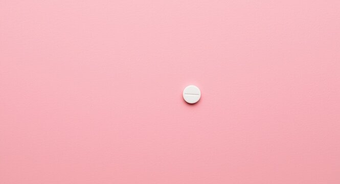 Valproate medication tablet with copy space for healthcare concepts