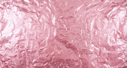 Fototapeta premium pink foil background highlighted by rose gold metallic shimmer effect