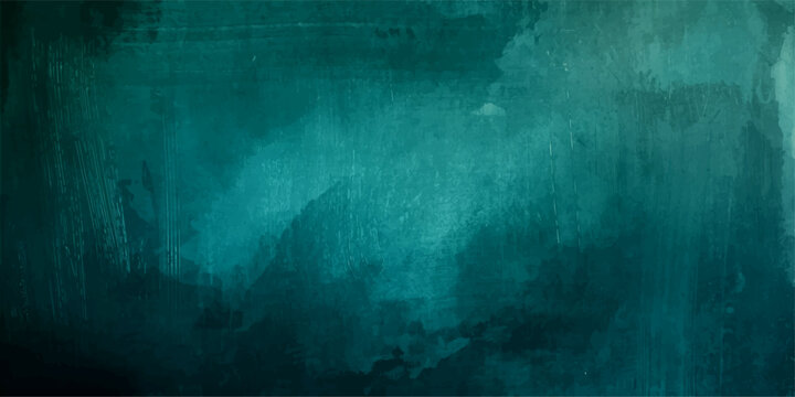 An abstract artistic background of teal color. evokes feelings of mystery and tranquility. The texture of the background provides visual interest and a sense of depth, with subtle variations in tone.