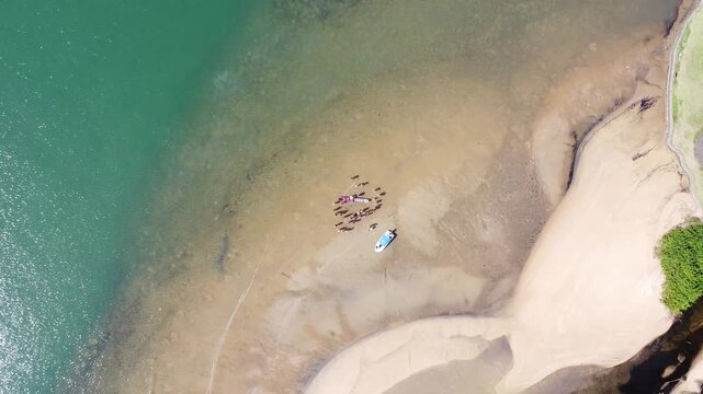 Artisanal fishing in Paraty, community of Saco do Mamangu&aacute; &ndash; Brazil