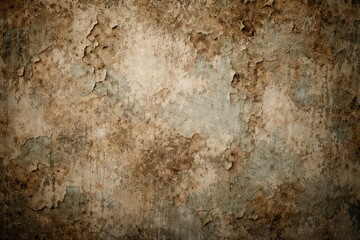Obraz premium Weathered textured wall background with peeling paint and vintage distressed surface